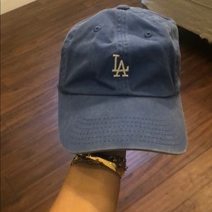 LA baby blue cap